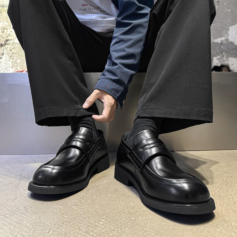 Men's Genuine Leather Slip-On Loafers