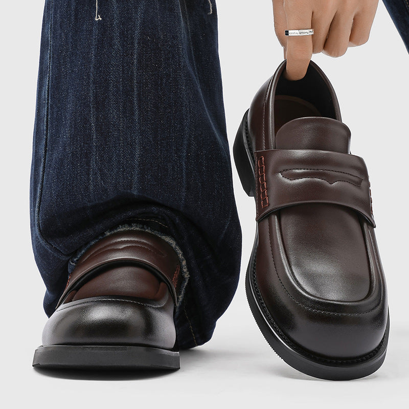 Men's Genuine Leather Slip-On Loafers